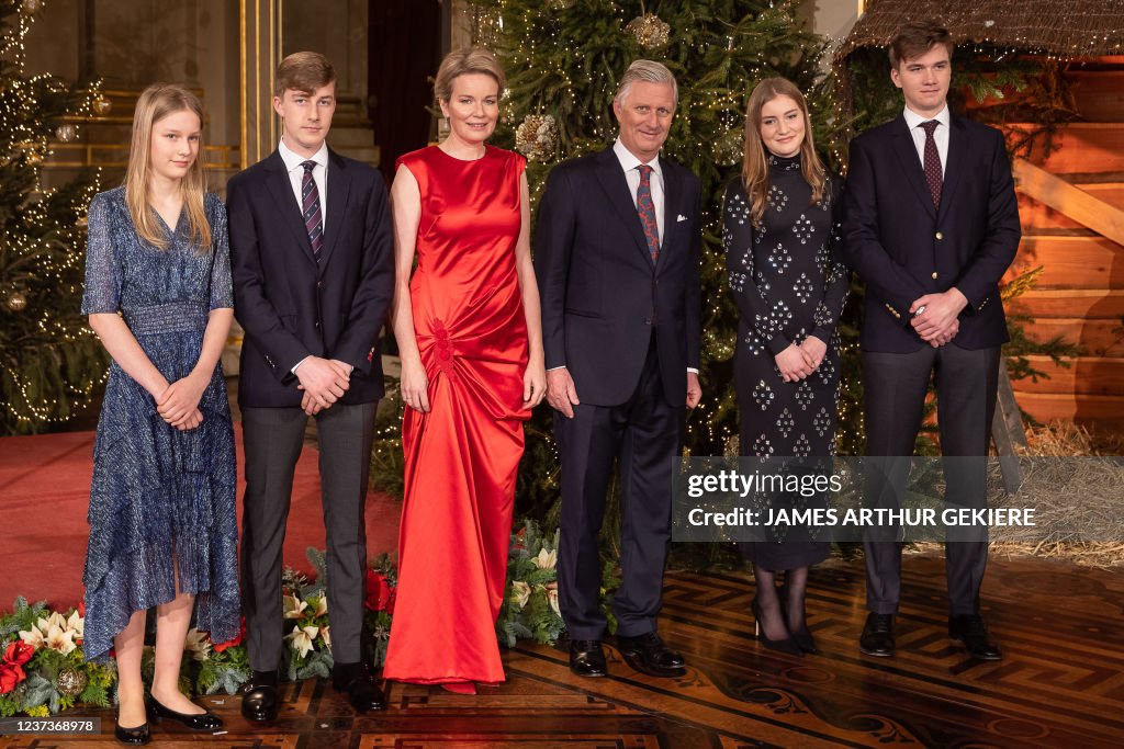 BELGIUM-ROYALS-CHRISTMAS