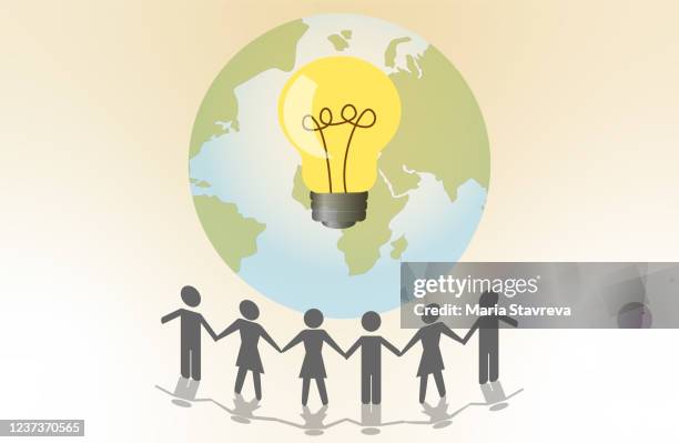 teamwork solution. - human resources background stock illustrations