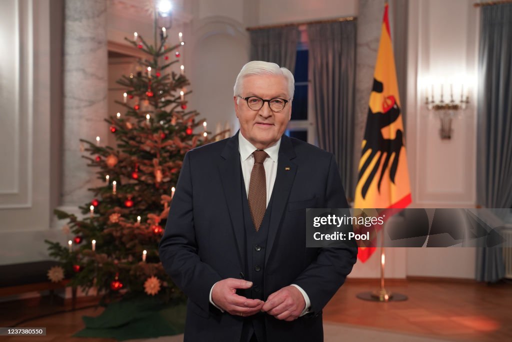 President Steinmeier Records Christmas Address To The Nation