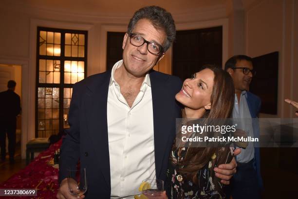 Lorenzo Lorenzotti and Malini Murjani attend LilaNur Parfums Cocktail Party Hosted By Preethi Krishna, Tara Lal And Paul Austin at Private Residence...