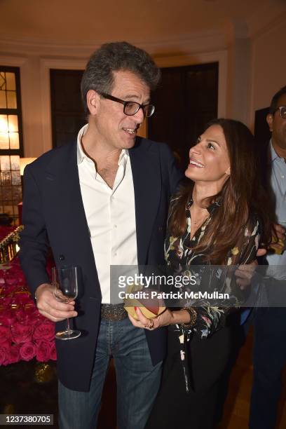 Lorenzo Lorenzotti and Malini Murjani attend LilaNur Parfums Cocktail Party Hosted By Preethi Krishna, Tara Lal And Paul Austin at Private Residence...