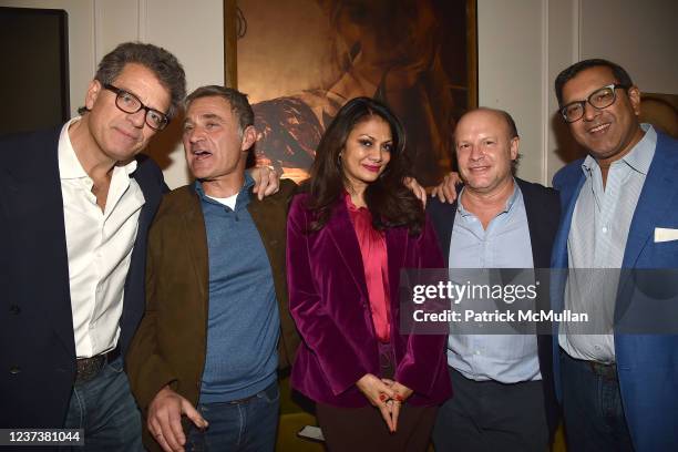 Lorenzo Lorenzotti, Moon Askari, Donna D'Cruz, Maximilian Weiner and Ram Sundaram attend LilaNur Parfums Cocktail Party Hosted By Preethi Krishna,...