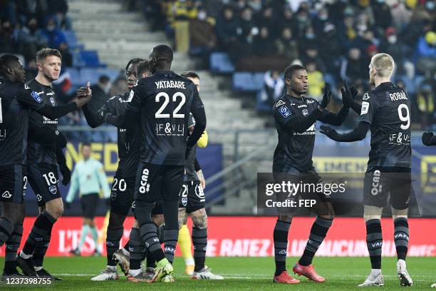 Floyd AYITE during the Ligue 2 BKT match between FC Sochaux and Valenciennes FC on December 21, 2021 in Montbeliard, France.