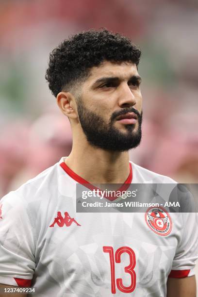 Ferjani Sassi of Tunisia during the FIFA Arab Cup Qatar 2021 Final at between Tunisia and Algeria at Al Bayt Stadium on December 18, 2021 in Al Khor,...