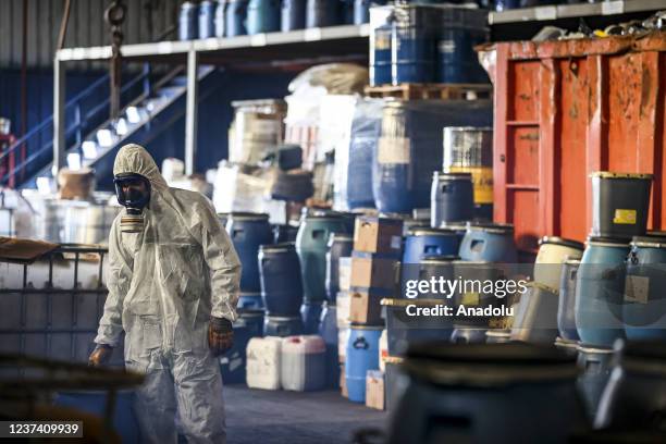 Chemical and hazardous wastes collected through hospitals and collection - sorting plants are being destructed at Recovery and Disposal Facility in...