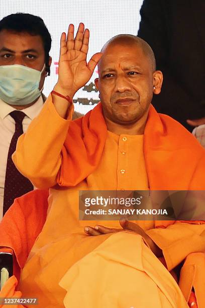 227 Yogi Adityanath In Allahabad Photos and Premium High Res Pictures -  Getty Images