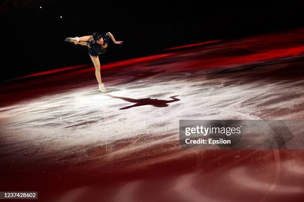 Elizaveta Tuktamysheva performs in gala exhibition during 2022 Russian Figure Skating Championships at Yubileyny Sports Palace on December 26, 2021...