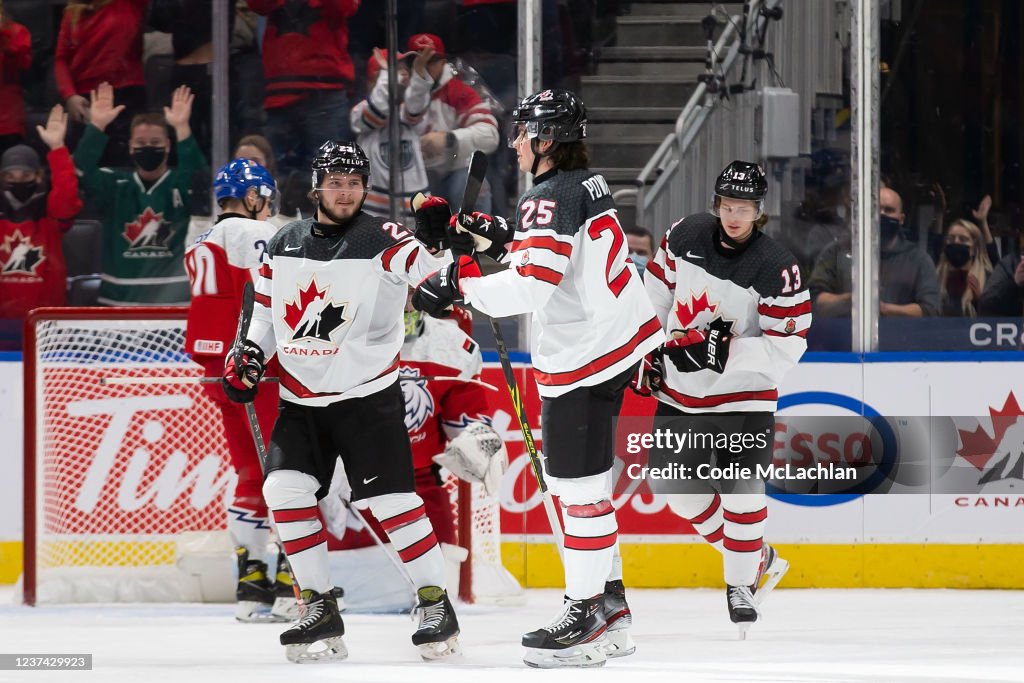 Czechia v Canada: Preliminary Round Group A - 2022 IIHF World Junior Championship