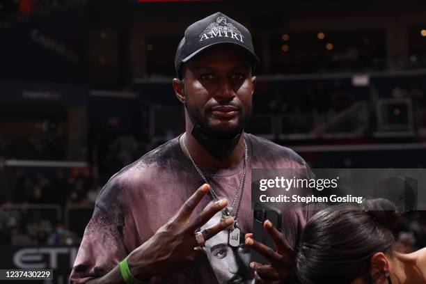 Soccer player, Bill Hamid attends the game between the Philadelphia 76ers and the Washington Wizards on December 26, 2021 at Capital One Arena in...