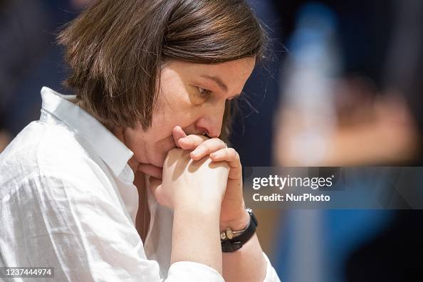 Marta Michna during the World Championships of FIDE Chess World Rapid