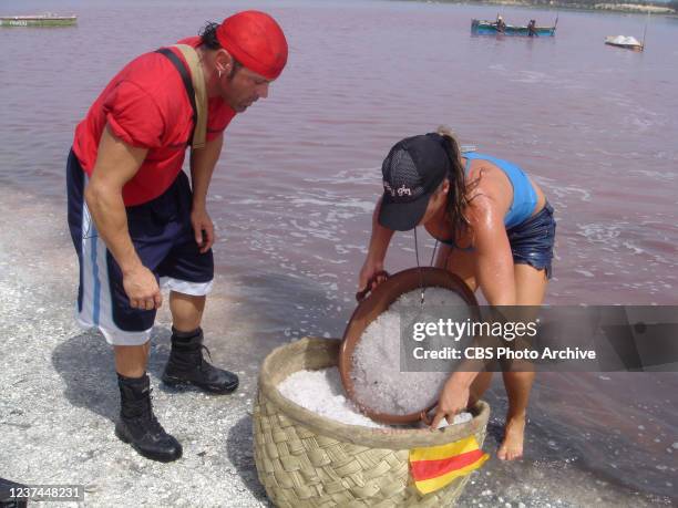 What If It Isn't Sanitary?" -- Teams must harvest salt from Lac Rose in Senegal using the traditional method to win the next clue in THE AMAZING RACE...