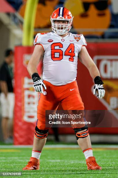Clemson Tigers offensive lineman Walker Parks during the Cheez-It Bowl game between the Clemson Tigers and the Iowa State Cyclones on December 29,...