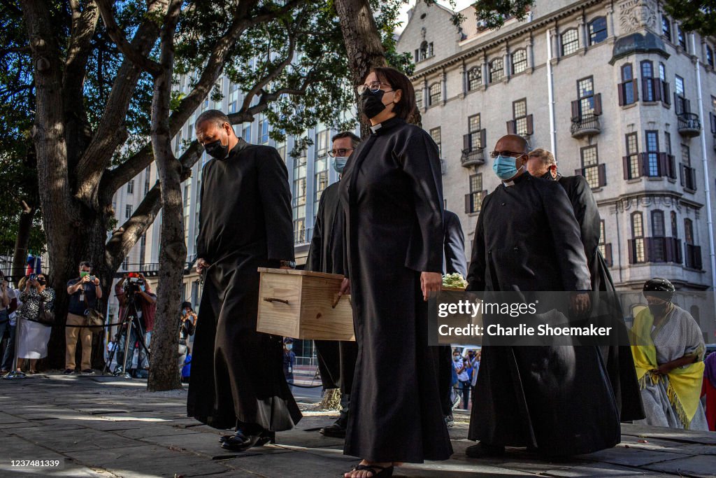 Body Of Archbishop Desmond Tutu Lies In State Ahead of His Funeral