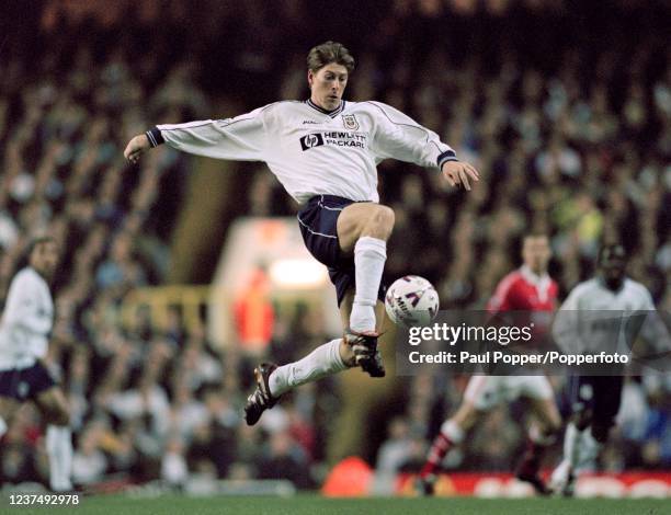 Darren Anderton of Tottenham Hotspur in action during the FA Carling Premiership match between Tottenham Hotspur and Charlton Athletic at White Hart...