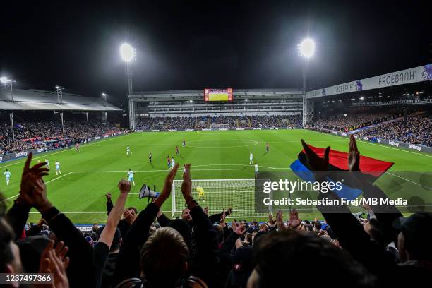 General view of the stadium and fans during the Premier League match between Crystal Palace and West Ham United at Selhurst Park on January 1, 2022...