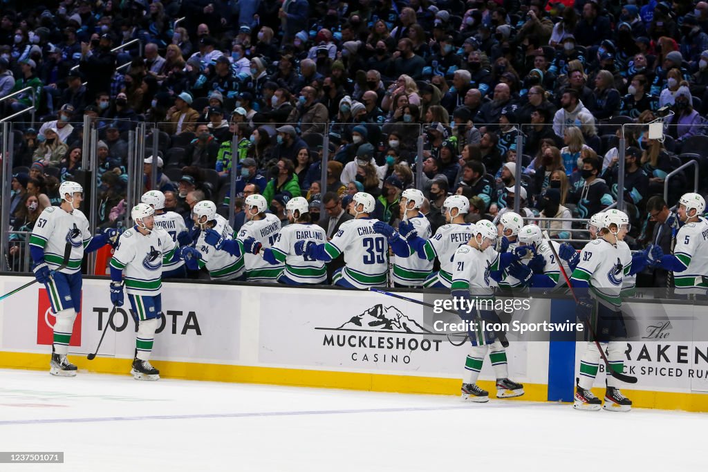 NHL: JAN 01 Canucks at Kraken