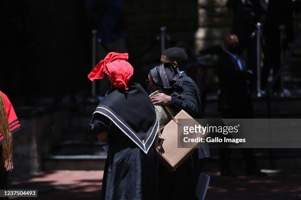 General view at the official funeral of Archbishop Desmond at George?s Cathedral Church on January 01, 2021 in Cape Town, South Africa. Archbishop...