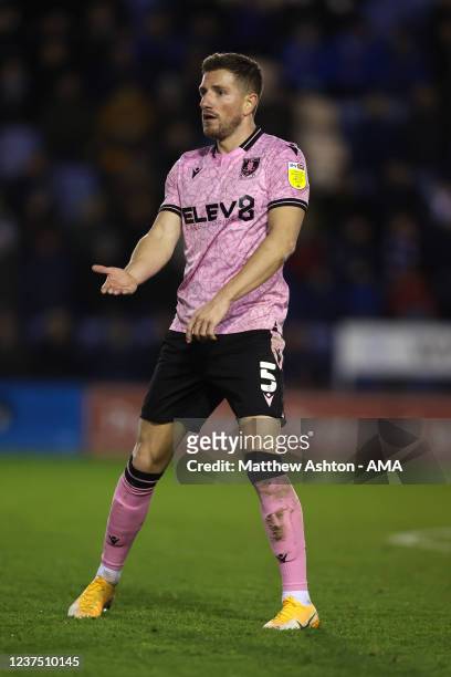 Sam Hutchinson of Sheffield Wednesday during the Sky Bet League One match between Shrewsbury Town and Sheffield Wednesday at Montgomery Waters Meadow...