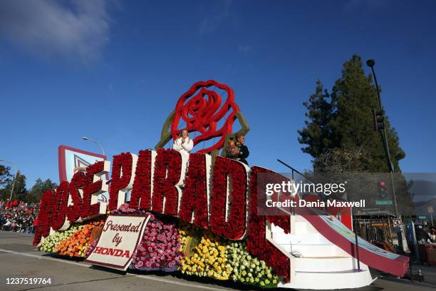 Scenes from the Rose Parade along Colorado Ave. On Saturday, Jan. 1, 2022 in Los Angeles, CA.
