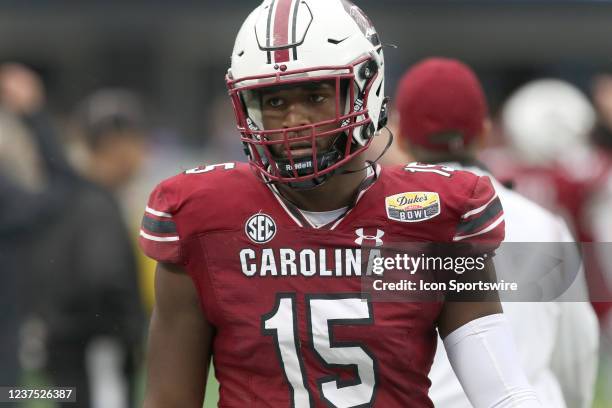 Aaron Sterling defensive end of South Carolina during the Duke's Mayo Bowl college football game between the North Carolina Tar Heels and the South...