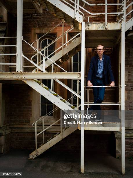 Comedian, actor and film director Stephen Merchant is photographed with the Guardian on September 22, 2021 in London, England.