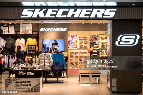 American lifestyle and performance footwear brand Skechers store in Hong Kong.
