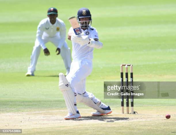 Ajinkya Rahane of India during day 3 of the 2nd Betway WTC Test match between South Africa and India at Imperial Wanderers Stadium on January 05,...