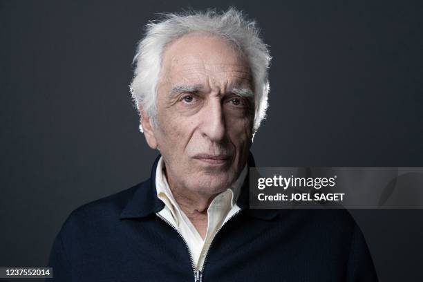 French actor Gerard Darmon poses during a photo session in Paris, on January 4, 2022.