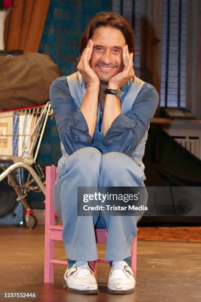 Oliver Mommsen during the press rehearsal of the play "Ab Jetzt" at Winterthuder Faehrhaus on January 5, 2022 in Hamburg, Germany.