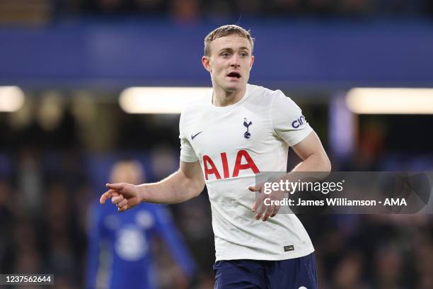 Oliver Skipp of Tottenham Hotspur during the Carabao Cup Semi Final First Leg match between Chelsea and Tottenham Hotspur at Stamford Bridge on...