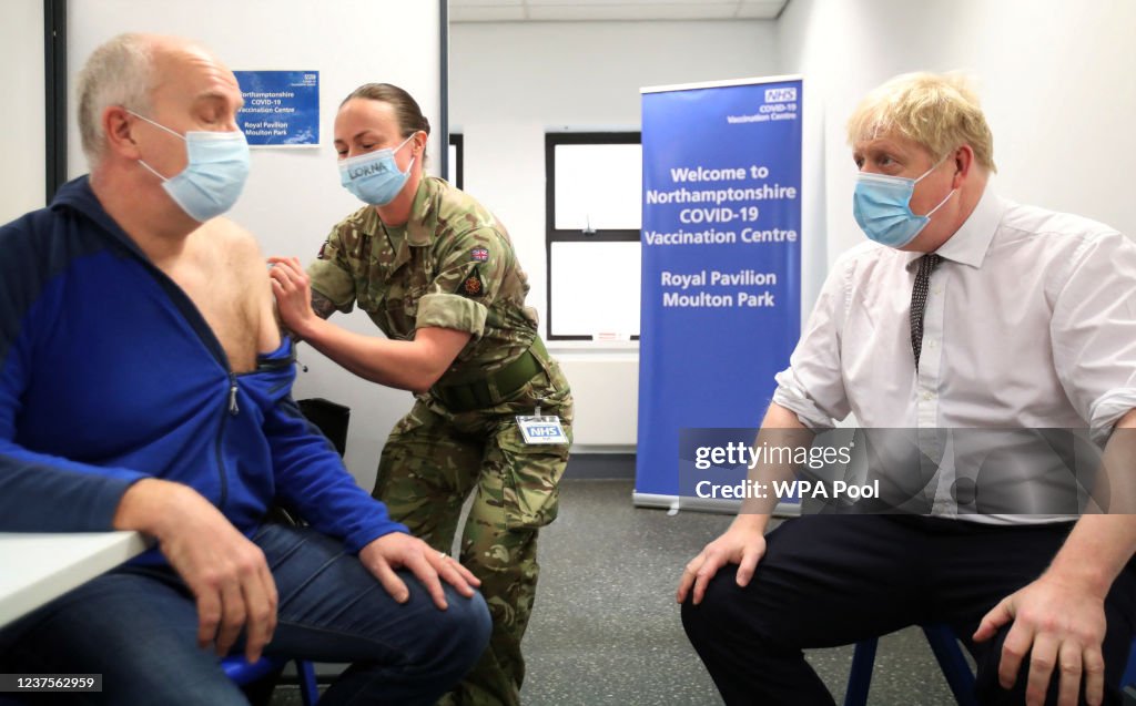 The Prime Minister will visit a vaccination centre in Northamptonshire