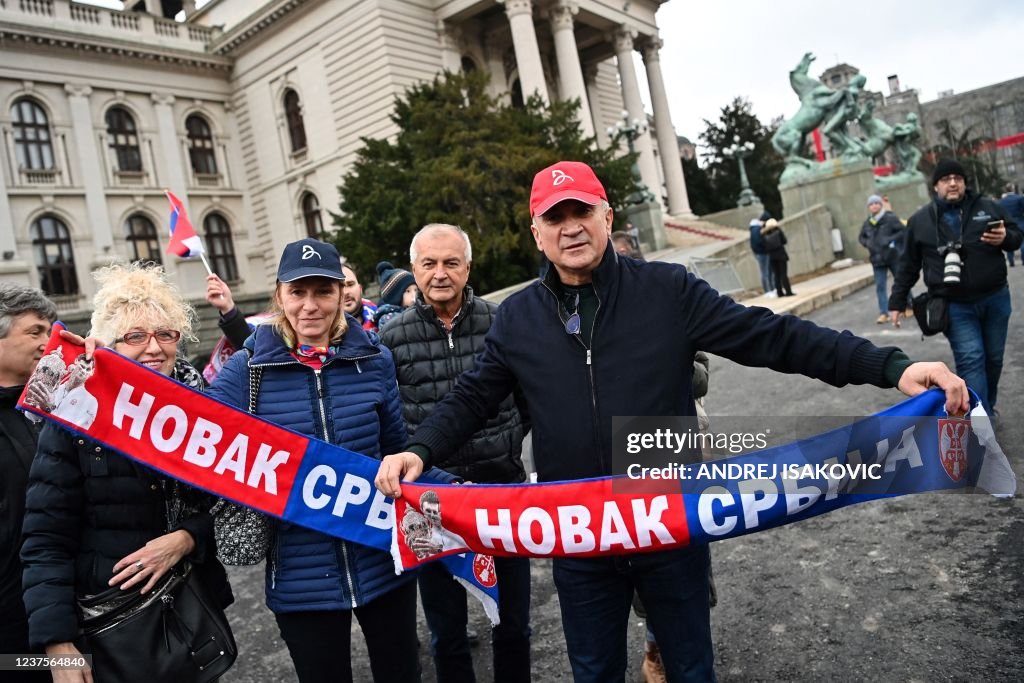 TOPSHOT-SERBIA-AUS-POLITICS-DIPLOMACY-TENNIS-DJOKOVIC