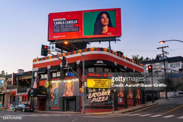 General view of the Whisky a Go Go nightclub on the Sunset Strip on January 06, 2022 in West Hollywood, California.