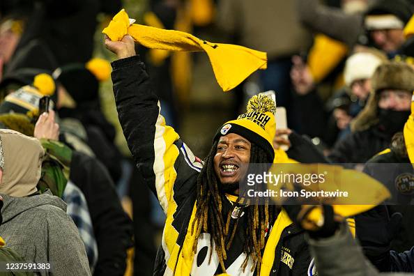 Raiders fans celebrate after beating the Pittsburgh Steelers at