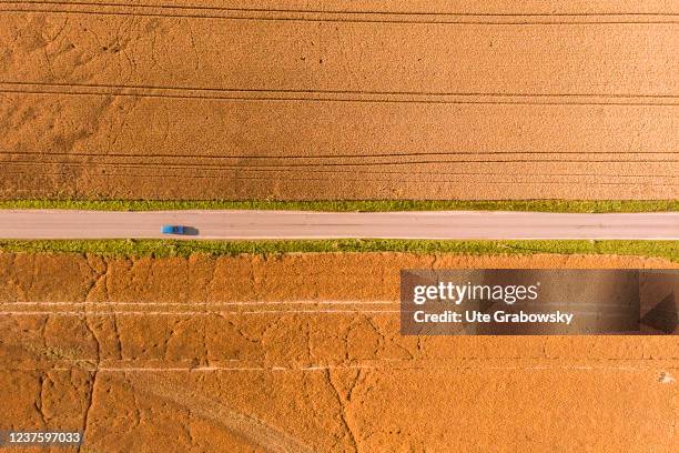 Aerial photograph of the landscapeon July 30, 2021 in Groeditz, Germany.