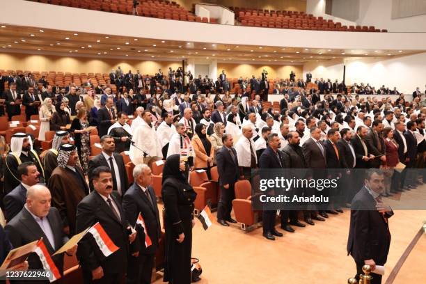 The plenary session of Iraqâs new parliament held on January 09, 2022 in Baghdad, Iraq. Following the Oct. 10 parliamentary elections, the first...