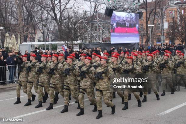 Parade held to mark the âJanuary 9th Republika Srpska Dayâ despite being declared unconstitutional by the Constitutional Court of Bosnia and...