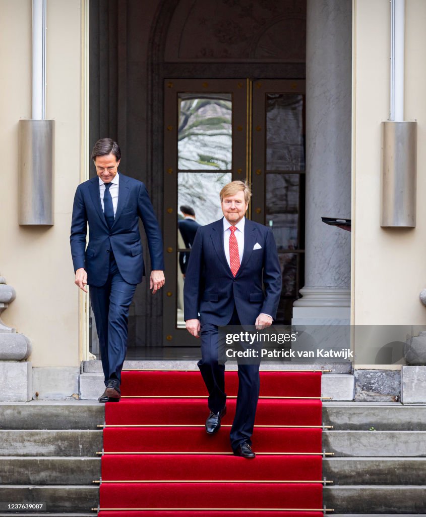 Dutch King Swears-In Prime Minister Mark Rutte's Fourth Coalition