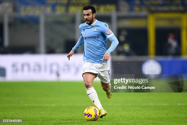 Pedro Rodriguez Ledesma of SS Lazio in action during the Serie A football match between FC Internazionale and SS Lazio. FC Internazionale won 2-1...