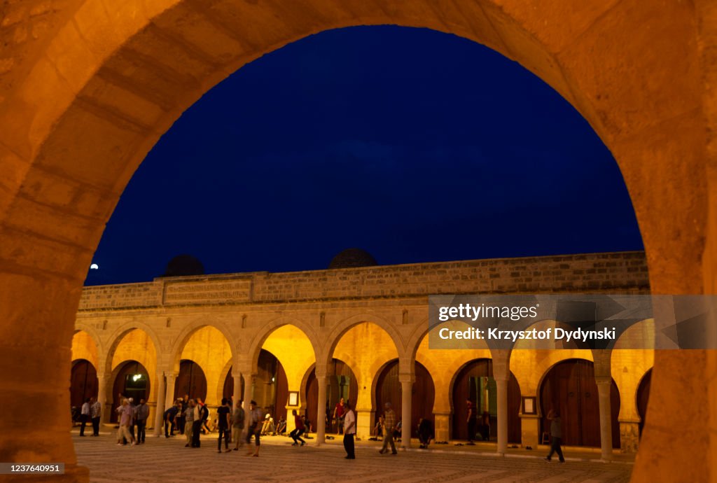 Great Mosque at night, Sousse, Tunisia