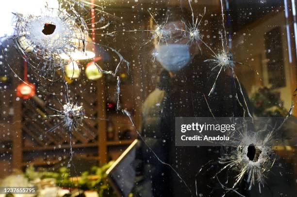 View of the damage aftermath of protests in Almaty of Kazakhstan, on January 11, 2022.