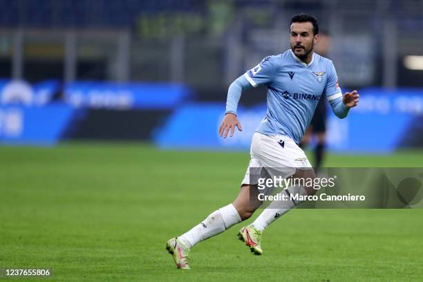 Pedro Rodriguez Ledesma of Ss Lazio looks on during the Serie A match between Fc Internazionale and Ss Lazio. Fc Internazionale wins 2-1 over Ss...