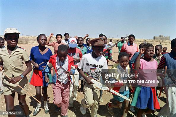 Swapo Rally Thousands of South West Africa People's Organisation supporters sing ...
