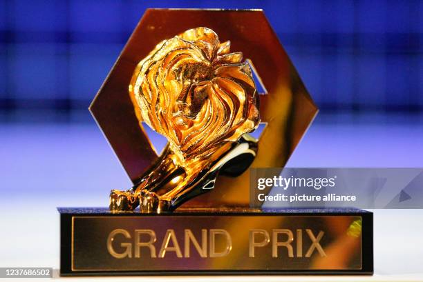 Cannes, France Cannes Lions International Festival of Creativity by Ascential with the Grand Prix Trophy Awards at the Palais des Festivals. Award,...