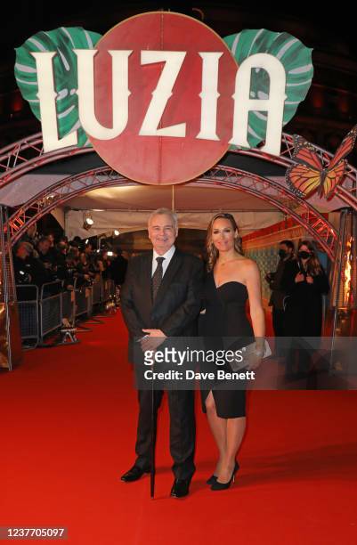 Eamonn Holmes and Isabel Webster attend the London Premiere of Cirque de Soleil's "LUZIA" at Royal Albert Hall on January 13, 2022 in London, England.