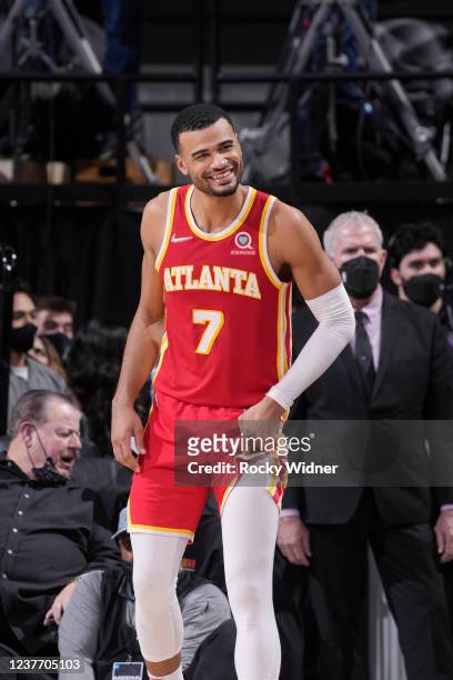 Timothe Luwawu-Cabarrot of the Atlanta Hawks looks on during the game against the Sacramento Kings on January 5, 2022 at Golden 1 Center in...