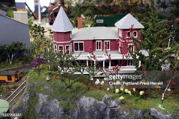 Stephen King's Bangor home is depicted in miniature.