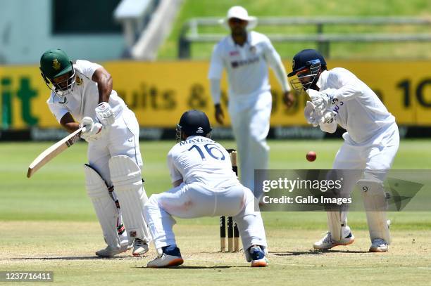 Temba Bavuma of South Africa during day 4 of the 3rd Betway WTC Test match between South Africa and India at Six Gun Grill Newlands on January 14,...