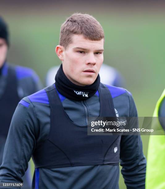 Chris Mueller during Hibernian media access at Hibernian Training Facility, on January 14 in Edinburgh, Scotland.