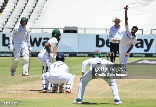 Ravichandran Ashwin of India during day 4 of the 3rd Betway WTC Test match between South Africa and India at Six Gun Grill Newlands on January 14,...